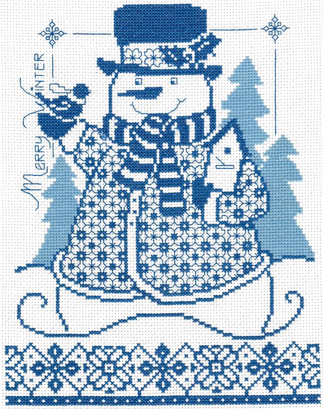 NMI, I Love Snow, Counted Cross Stitch Kit with Hanger